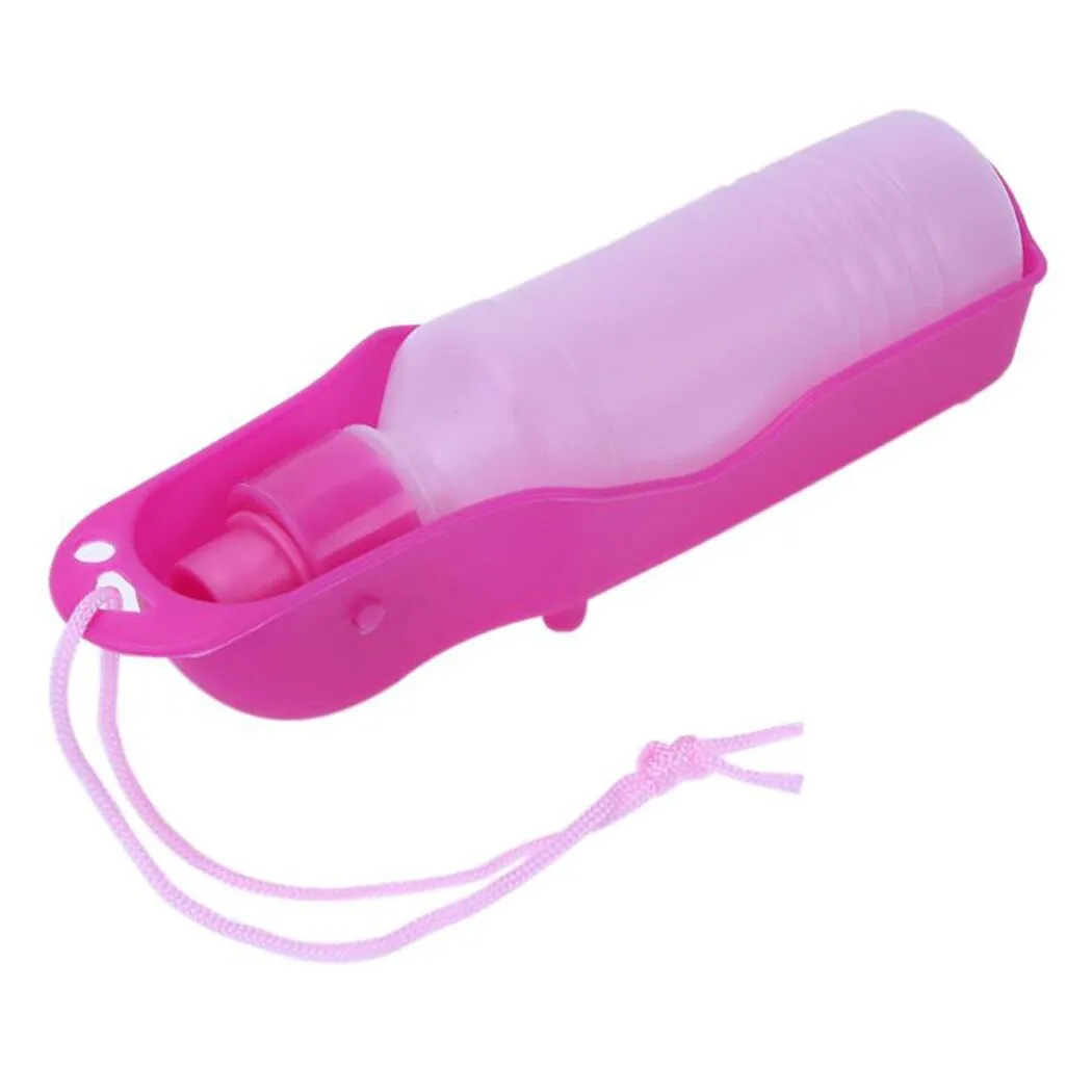 2pcs 500ml Dog Water Bottle Feeder With Bowl Plastic Portable Water Bottle Pets Outdoor Travel Pet Water Feeder