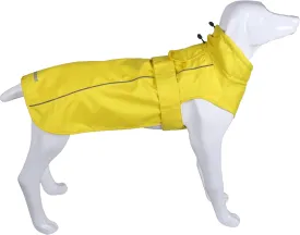Adjustable Waterproof Dog Raincoat for Dogs,Lightweight Pet Rain Jacket Puppy Clothes with Reflective Strip for Small Medium Large Dogs (Yellow, Medium)