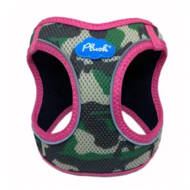 Air Mesh Vest Dog Harness — Camo Pink