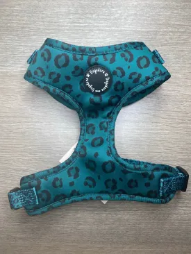 All the Teals Adjustable Dog Harness - Leopard print