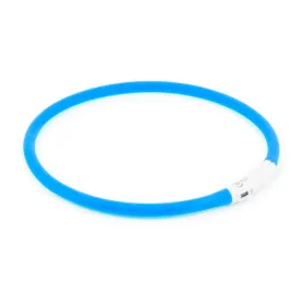 Ancol High Visibility Halo Safety Band Flashing Dog Collar Blue One Size