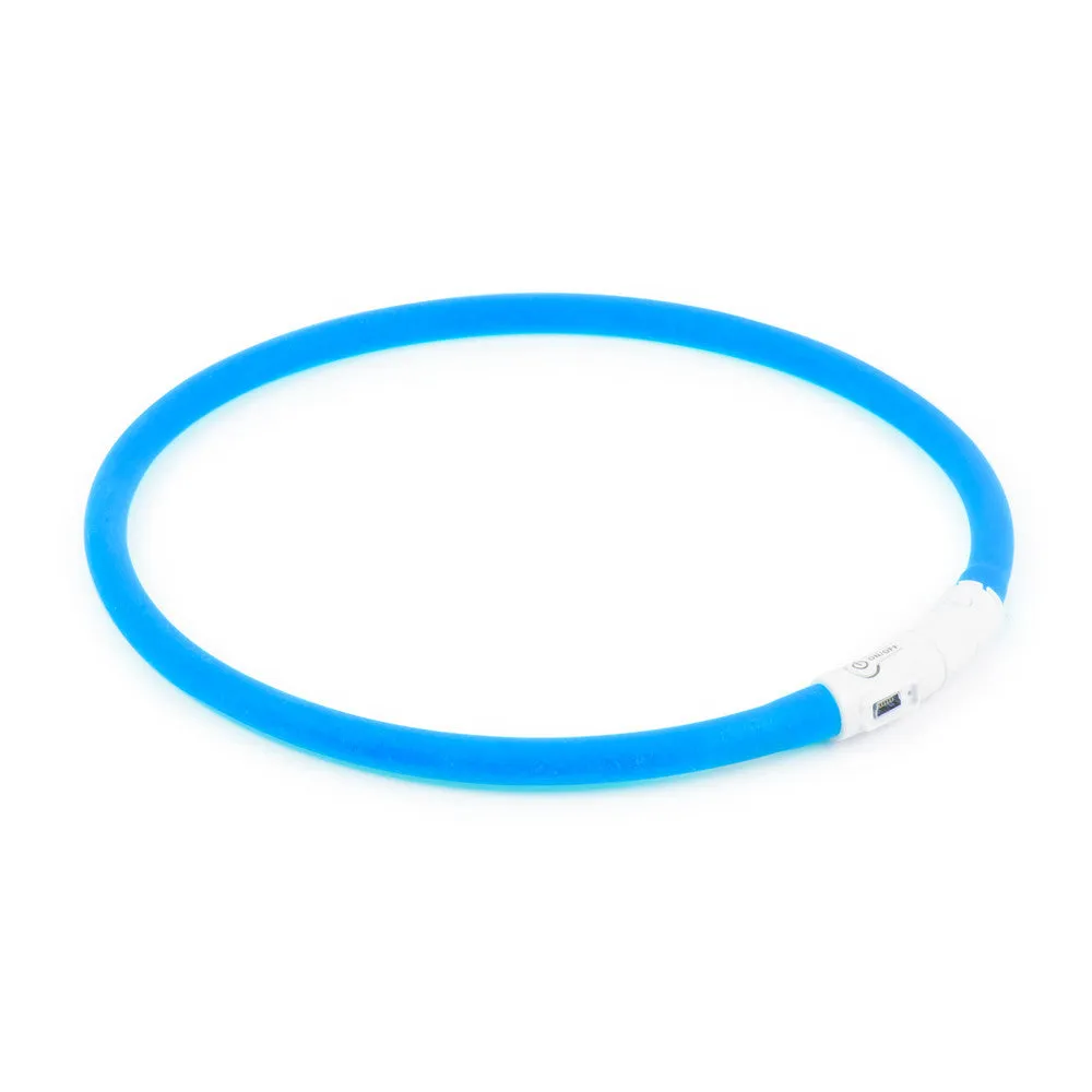 Ancol High Visibility Halo Safety Band Flashing Dog Collar Blue One Size