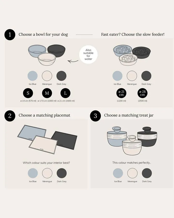 BAMBOO Dog bowl - Merengue