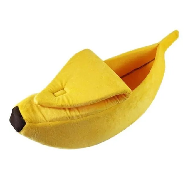 BANANA Pet Bed / Cozy Puppy and Kitten Kennel