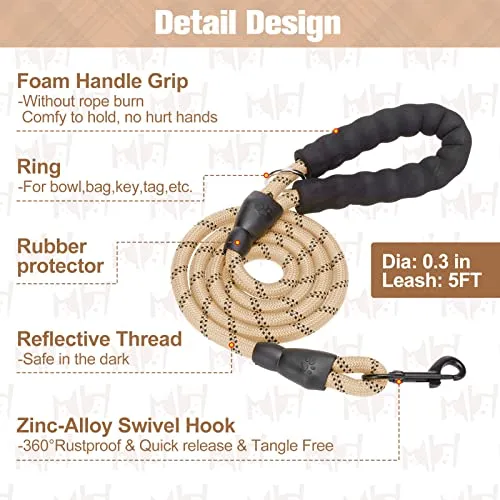 BEAUTYZOO Dog Harness and Leash Set for Small Medium Dogs,No Pull Step-in Harness for Puppy S M Sized Dogs and Cats,Air Mesh Adjustable Breathable Soft No Chock Escape Proof Vest Harness,Sky Blue S