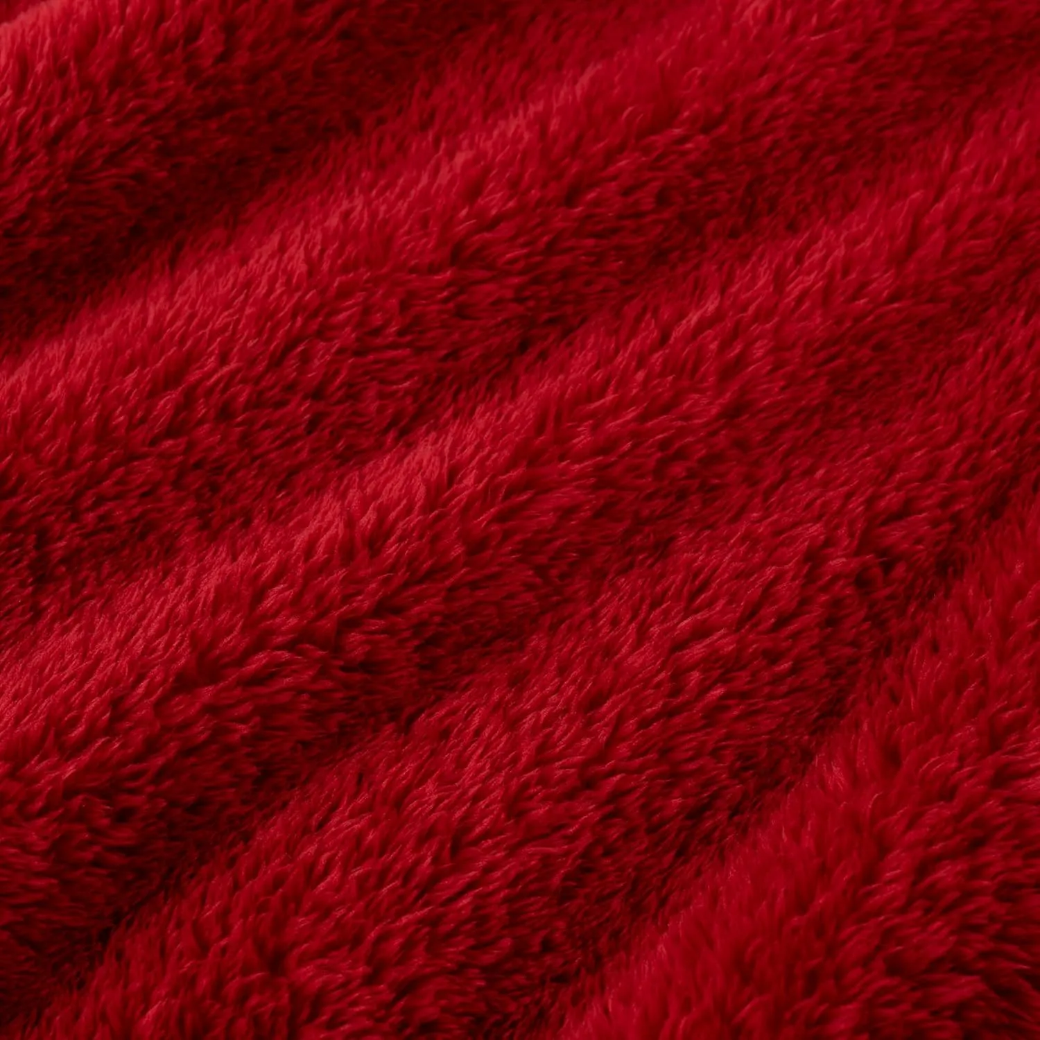 Berkshire Blanket Classic Extra-Fluffy Plush Blanket, Queen Size Bed Blanket, Soft Fuzzy Fluffy Long Hair Blanket for Couch Sofa Bed, Chili, 90x90 Inches
