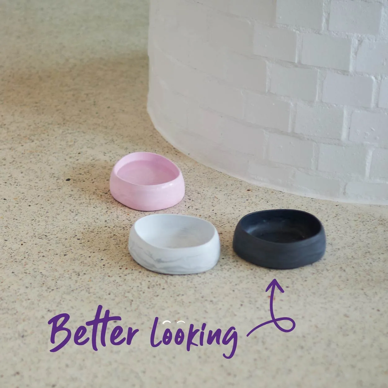 Better Bowl For Dogs - Marble White