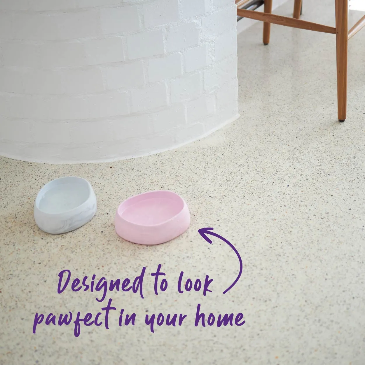Better Bowl For Dogs - Marble White