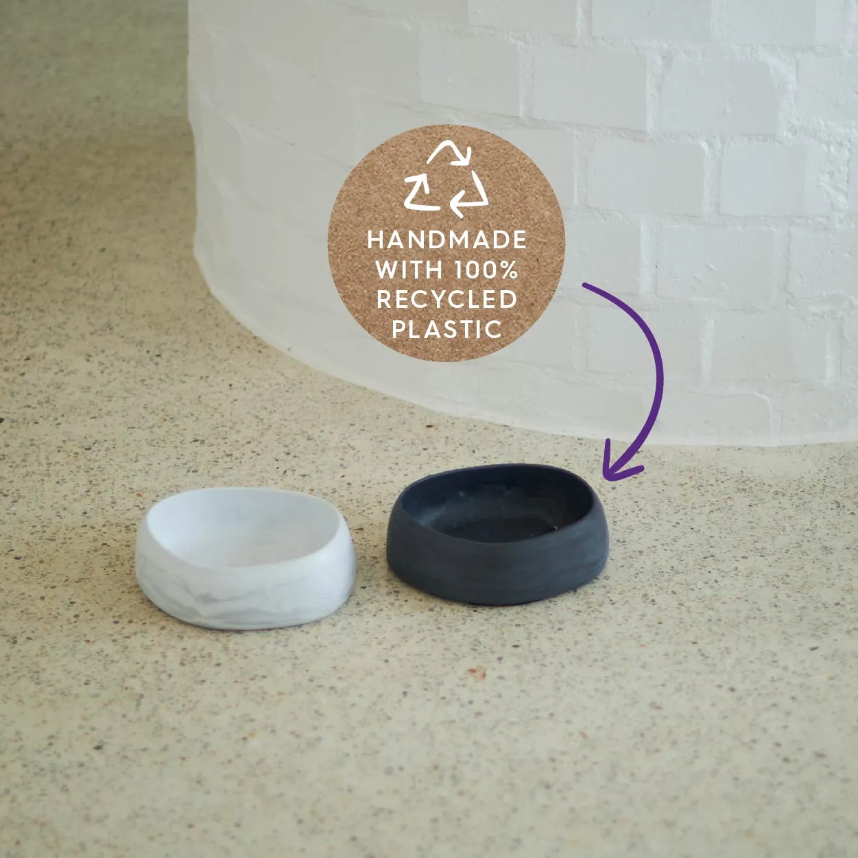 Better Bowl For Dogs - Marble White