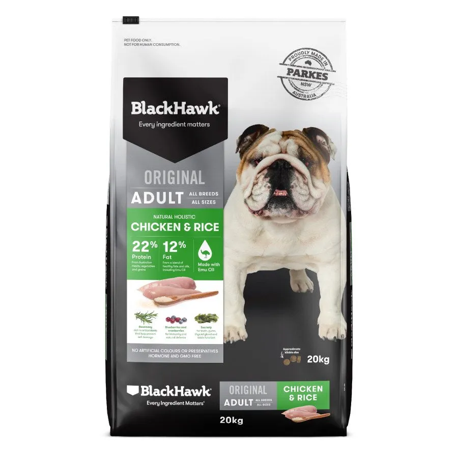 Black Hawk Dog Food Adult Chicken and Rice