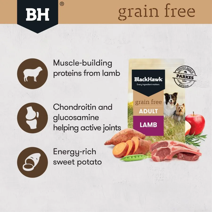 Black Hawk Dog Food Grain Free Lamb