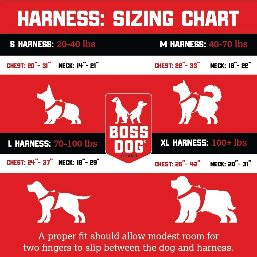 Boss Dog Tactical Harness, Hot Pink, Large