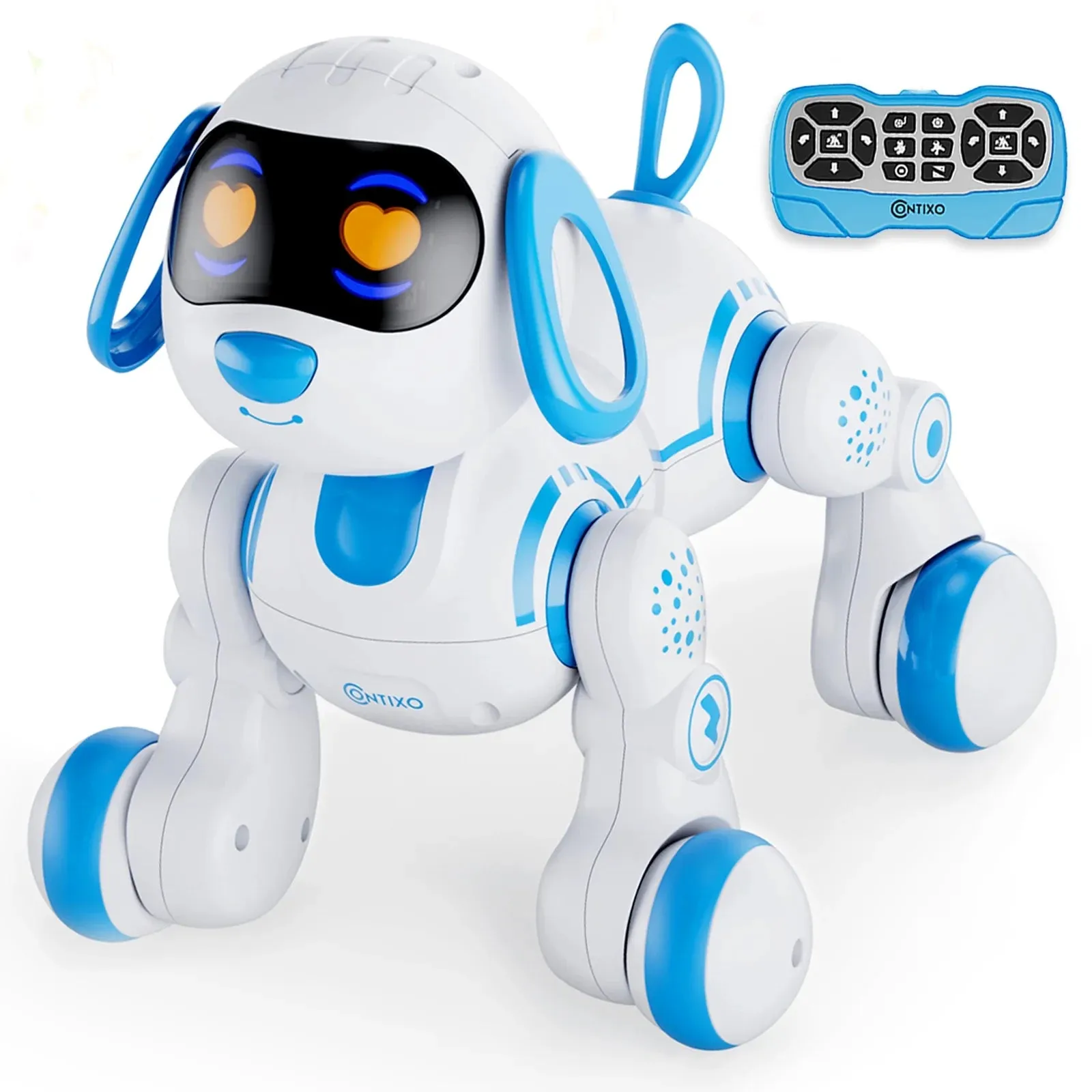 Contixo R3-Blue Interactive Learning Robot Dog Toy, Blue