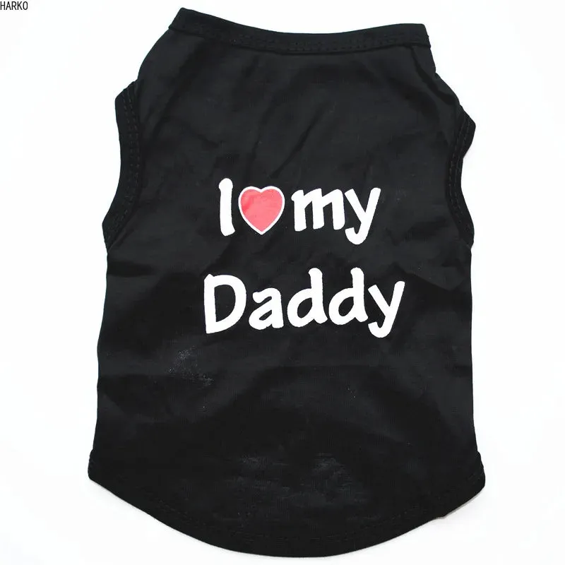 Cute Printed Summer Pet T-Shirt | Cotton Vest for Puppies & Small Dogs | Pug Apparel & Costumes