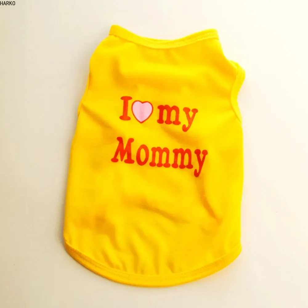 Cute Printed Summer Pet T-Shirt | Cotton Vest for Puppies & Small Dogs | Pug Apparel & Costumes