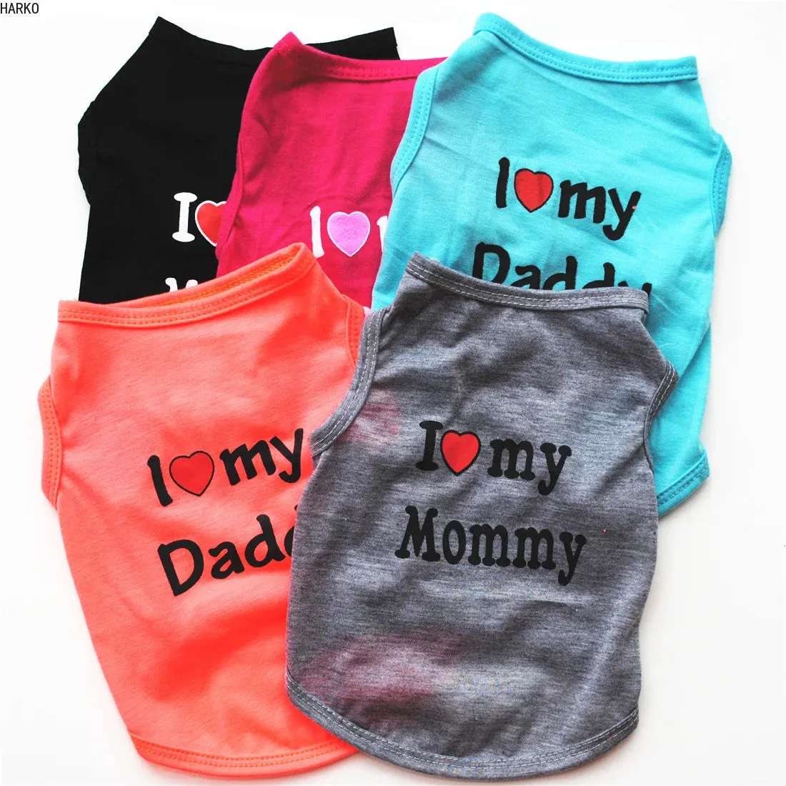 Cute Printed Summer Pet T-Shirt | Cotton Vest for Puppies & Small Dogs | Pug Apparel & Costumes