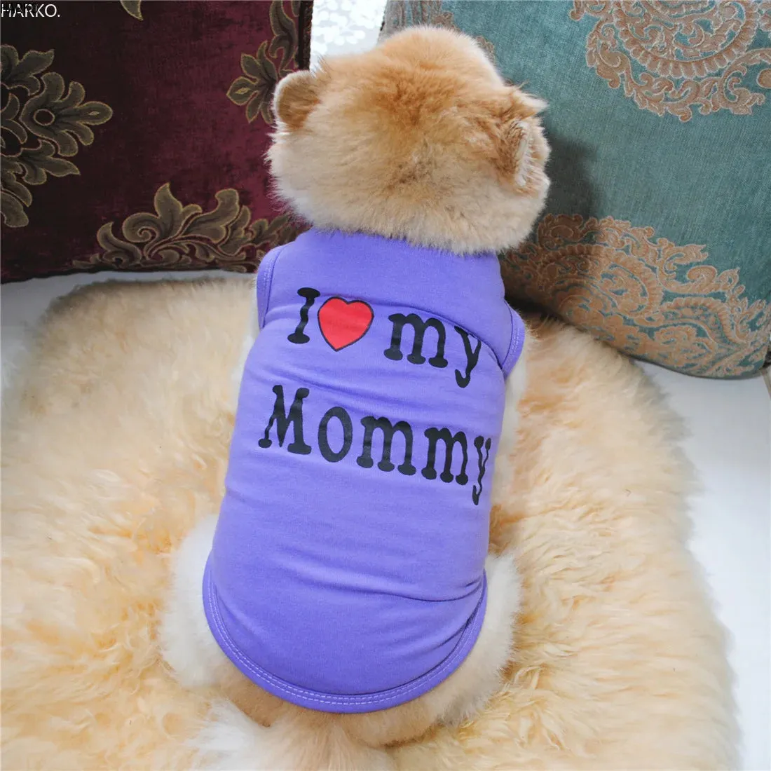 Cute Printed Summer Pet T-Shirt | Cotton Vest for Puppies & Small Dogs | Pug Apparel & Costumes