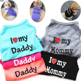 Cute Printed Summer Pet T-Shirt | Cotton Vest for Puppies & Small Dogs | Pug Apparel & Costumes