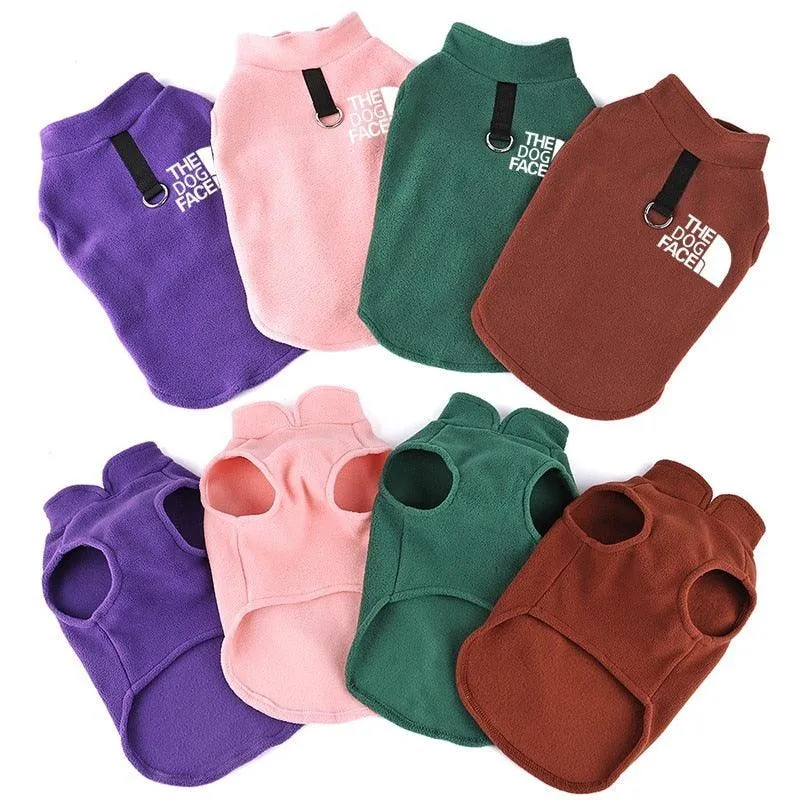 Dog Fleece Vest with leash pull ring by Dach Everywhere