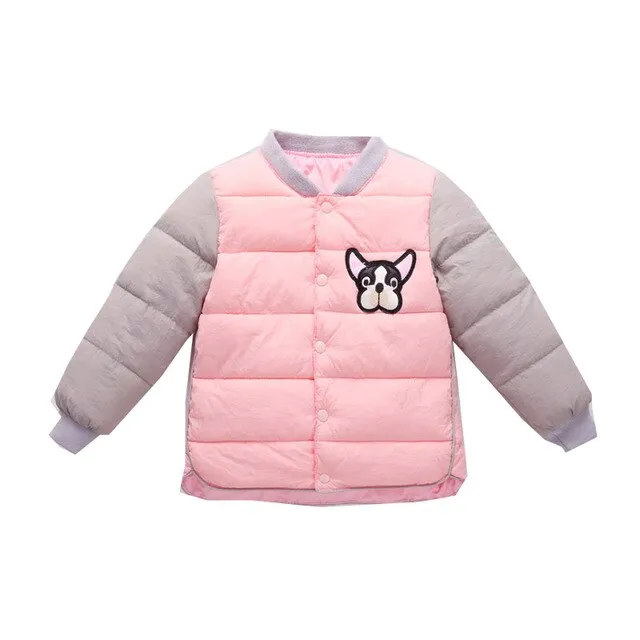 Dog printed jacket for children