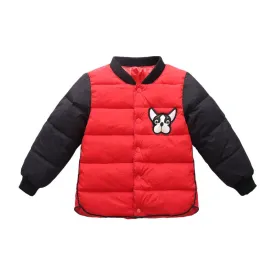 Dog printed jacket for children