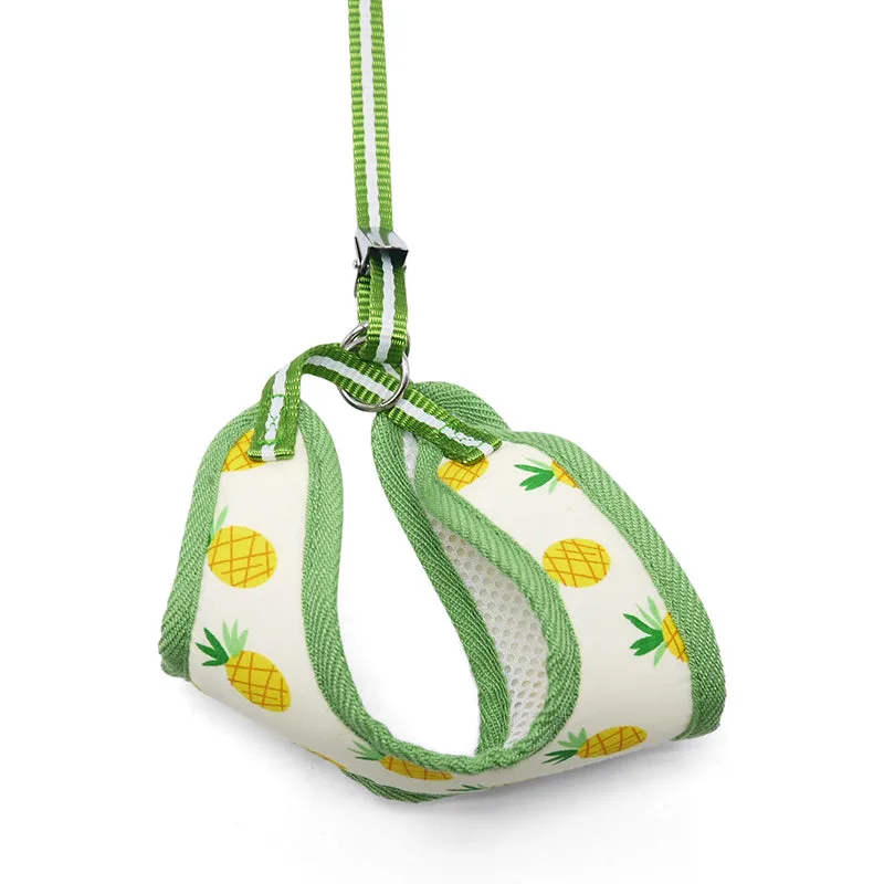 Easy Go Pineapple Yellow Dog Harness