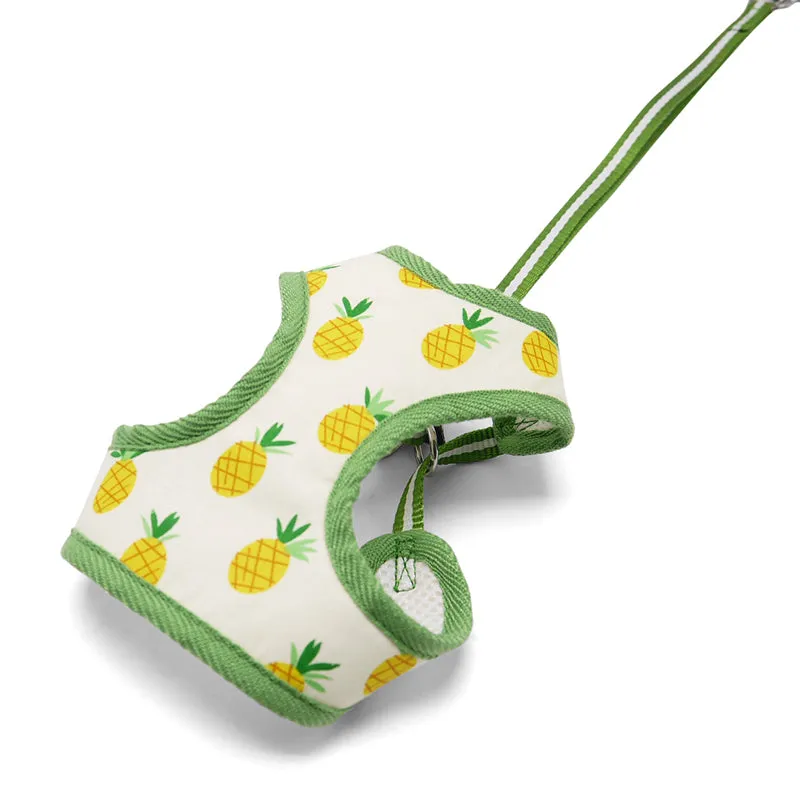 Easy Go Pineapple Yellow Dog Harness