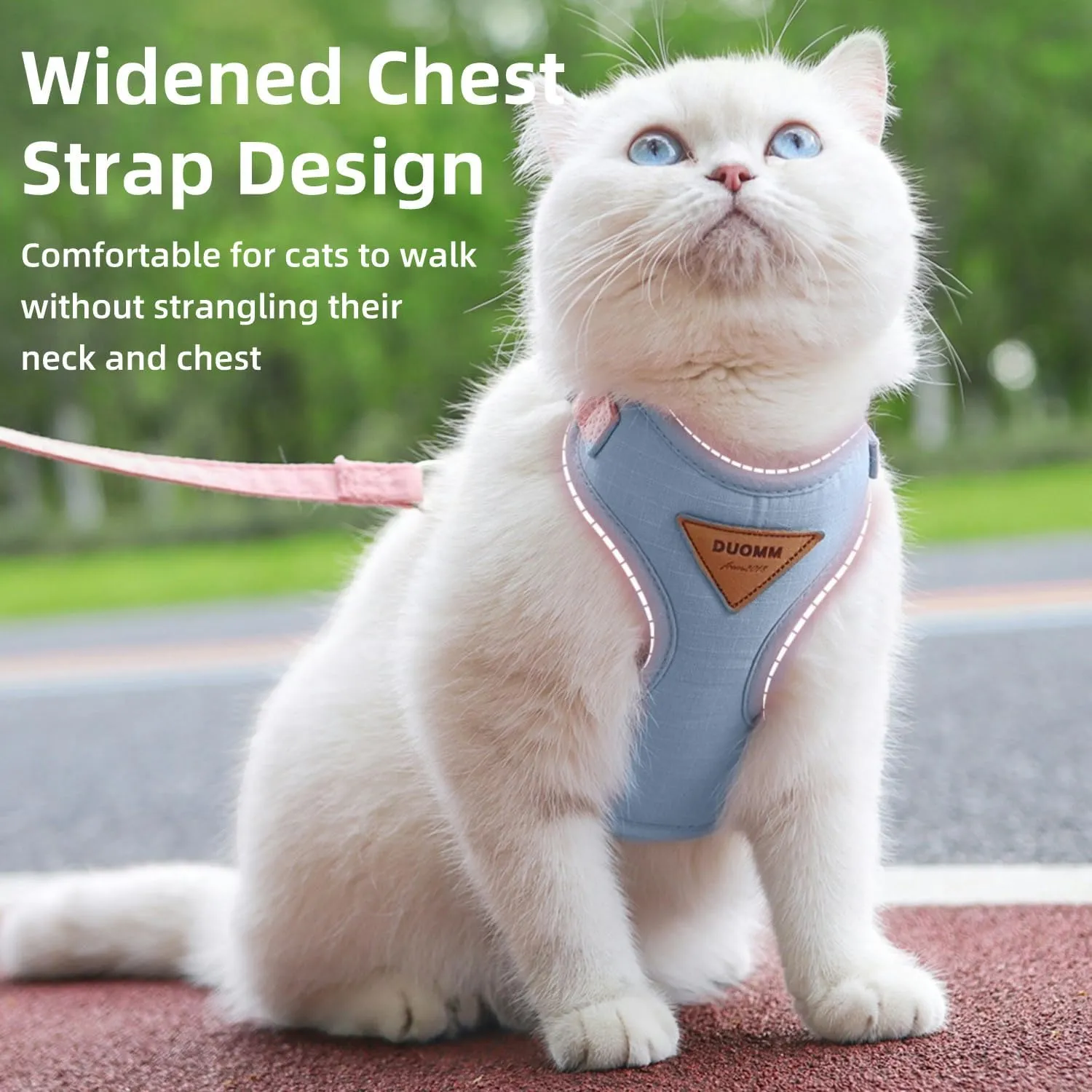 Escape-Proof Cat Harness and Leash Set - Adjustable and Comfortable - Ideal for Walking Cat Outdoors - Fits Kittens, Medium, and Large Cats (Green, S)