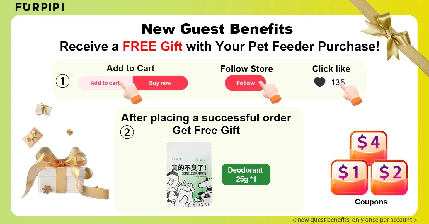 Furpipi 8L Smart Automatic Cat and Dog Feeder with HD Camera