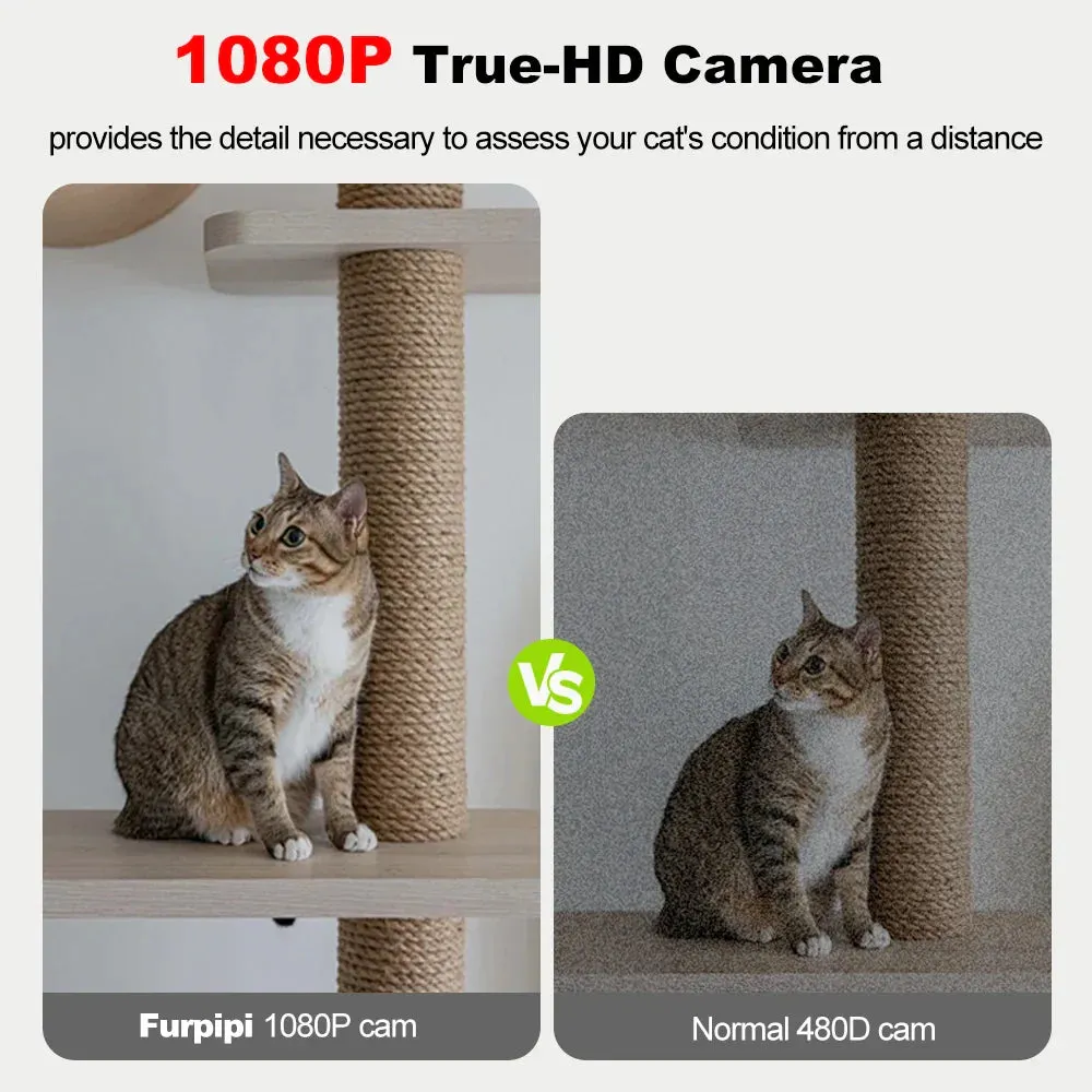 Furpipi 8L Smart Automatic Cat and Dog Feeder with HD Camera