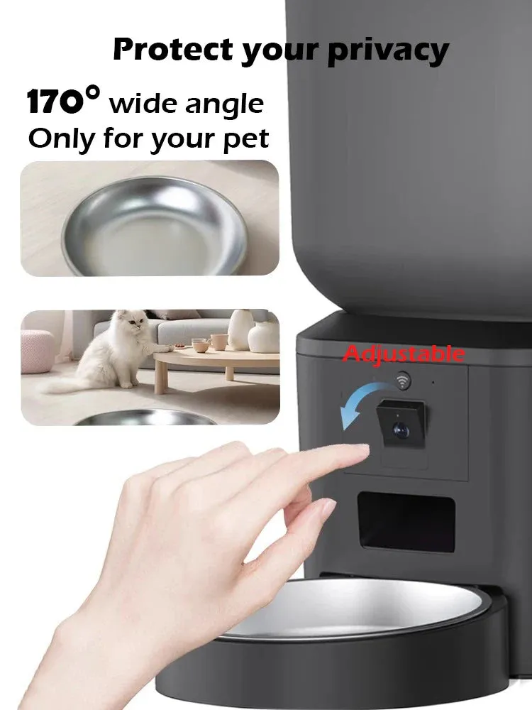 Furpipi 8L Smart Automatic Cat and Dog Feeder with HD Camera