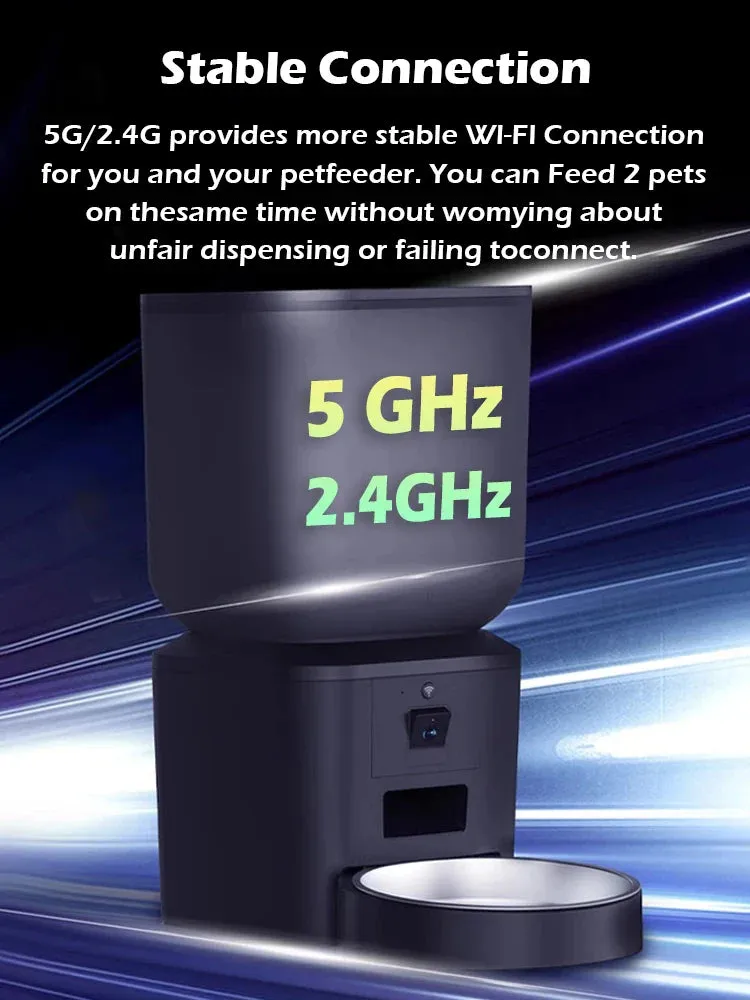 Furpipi 8L Smart Automatic Cat and Dog Feeder with HD Camera