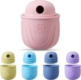 Interactive Dog Toy, 2-in-1 Long-Lasting Treat Dispenser Dog Puzzle Feeder Toys, Stuffable Enrichment Freeze Lick Bowl for Boredom, Reduces Anxiety Silicone Fetch Catch Chew Toy