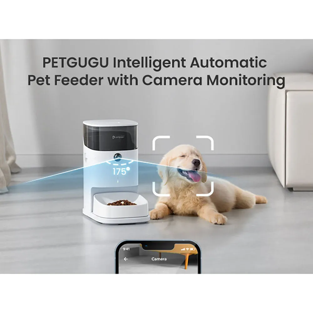 KOHE-VERSARY 8% OFF: Petgugu Smart Feeder With Camera For Cats & Dogs