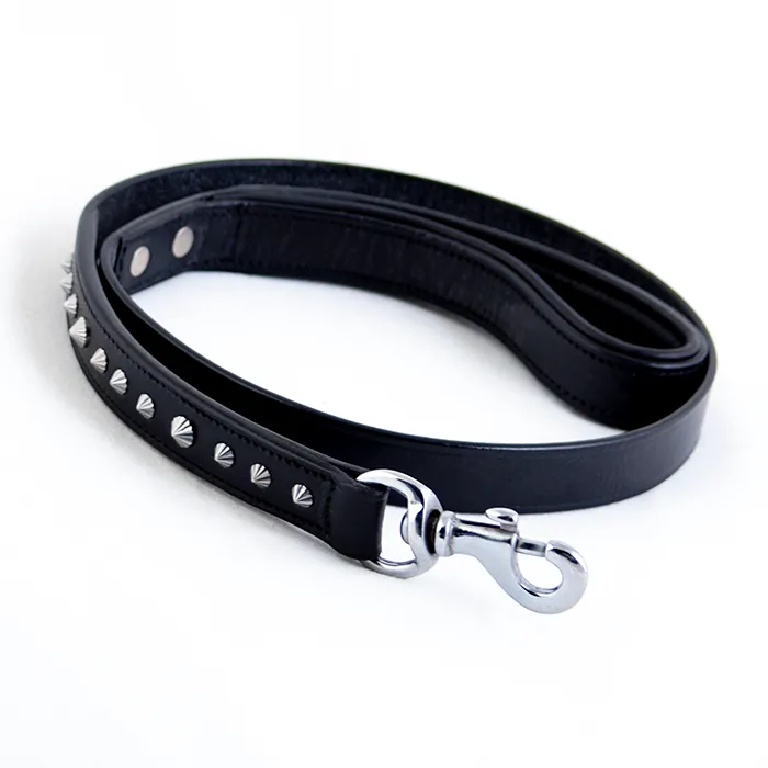 Leather Dog Leash - Imperial Black Leash