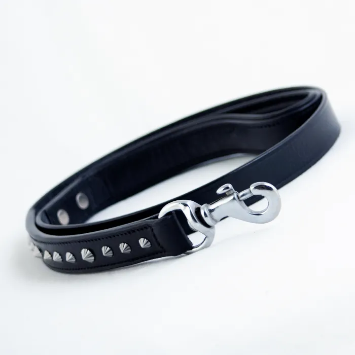 Leather Dog Leash - Imperial Black Leash