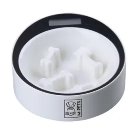 M-Pets Yumi Slow Feed Smart Dog Bowl (White)