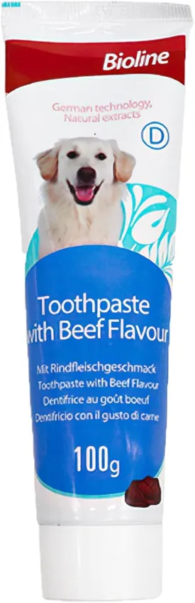 MIELIKKI Pets Dental Toothpaste, Toothpaste for Cats & Dogs, Cleans Teeth, Fights Bad Breath, Promotes Strong Teeth, 100g, Beef Flavor