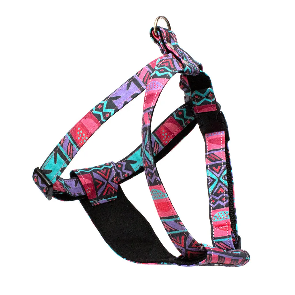 Mud Cloth Dog Harness