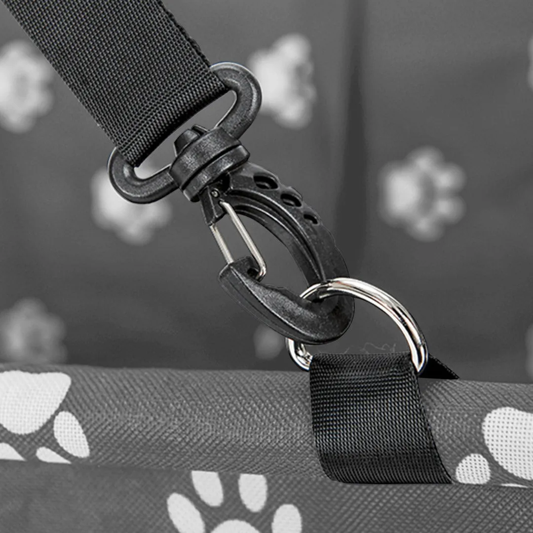 NNEAGS Waterproof Pet Booster Car Seat Breathable Mesh Safety Travel Portable Dog Carrier Bag Grey