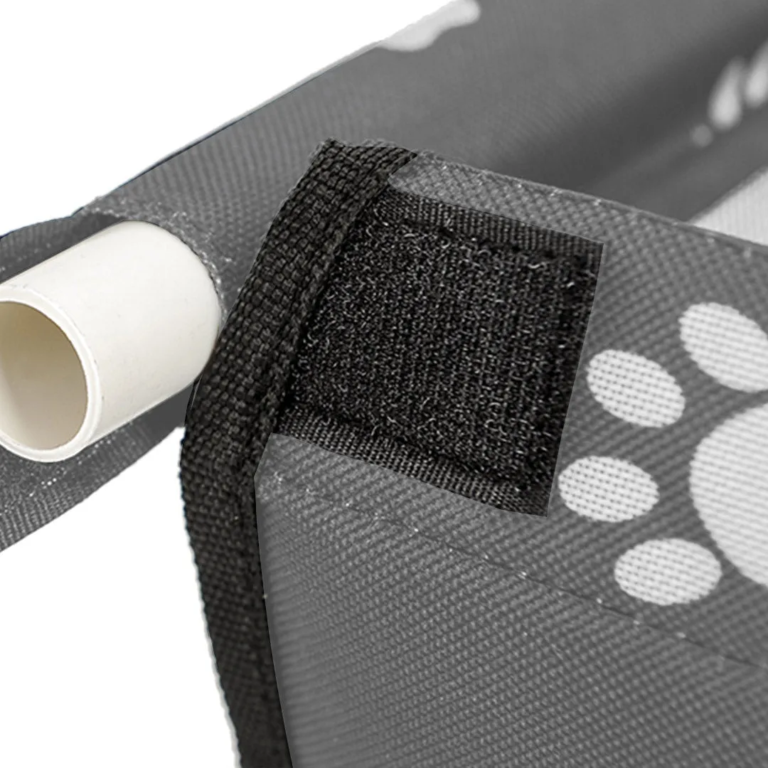 NNEAGS Waterproof Pet Booster Car Seat Breathable Mesh Safety Travel Portable Dog Carrier Bag Grey