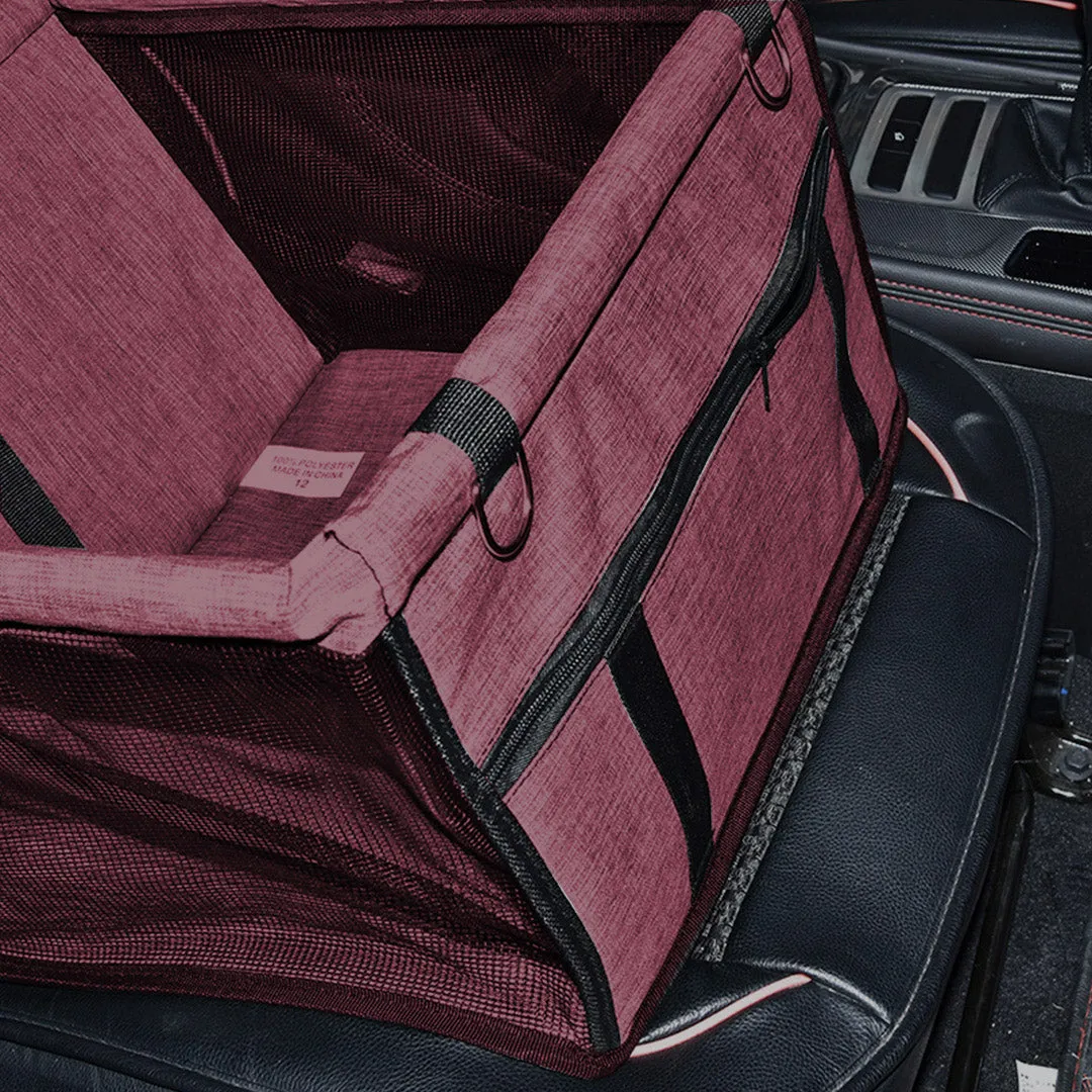 NNEAGS Waterproof Pet Booster Car Seat Breathable Mesh Safety Travel Portable Dog Carrier Bag