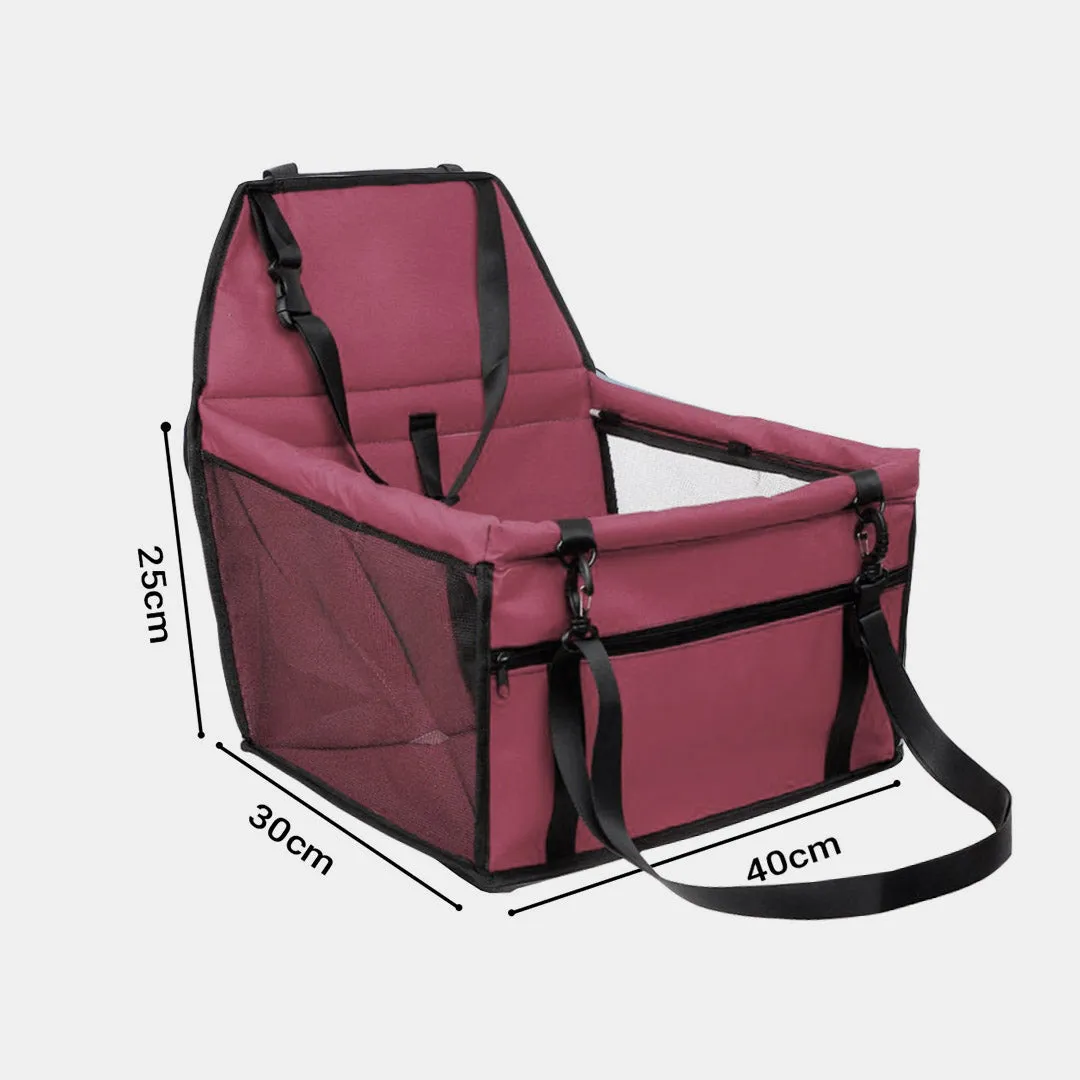 NNEAGS Waterproof Pet Booster Car Seat Breathable Mesh Safety Travel Portable Dog Carrier Bag