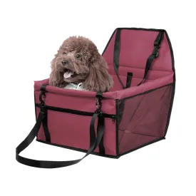 NNEAGS Waterproof Pet Booster Car Seat Breathable Mesh Safety Travel Portable Dog Carrier Bag