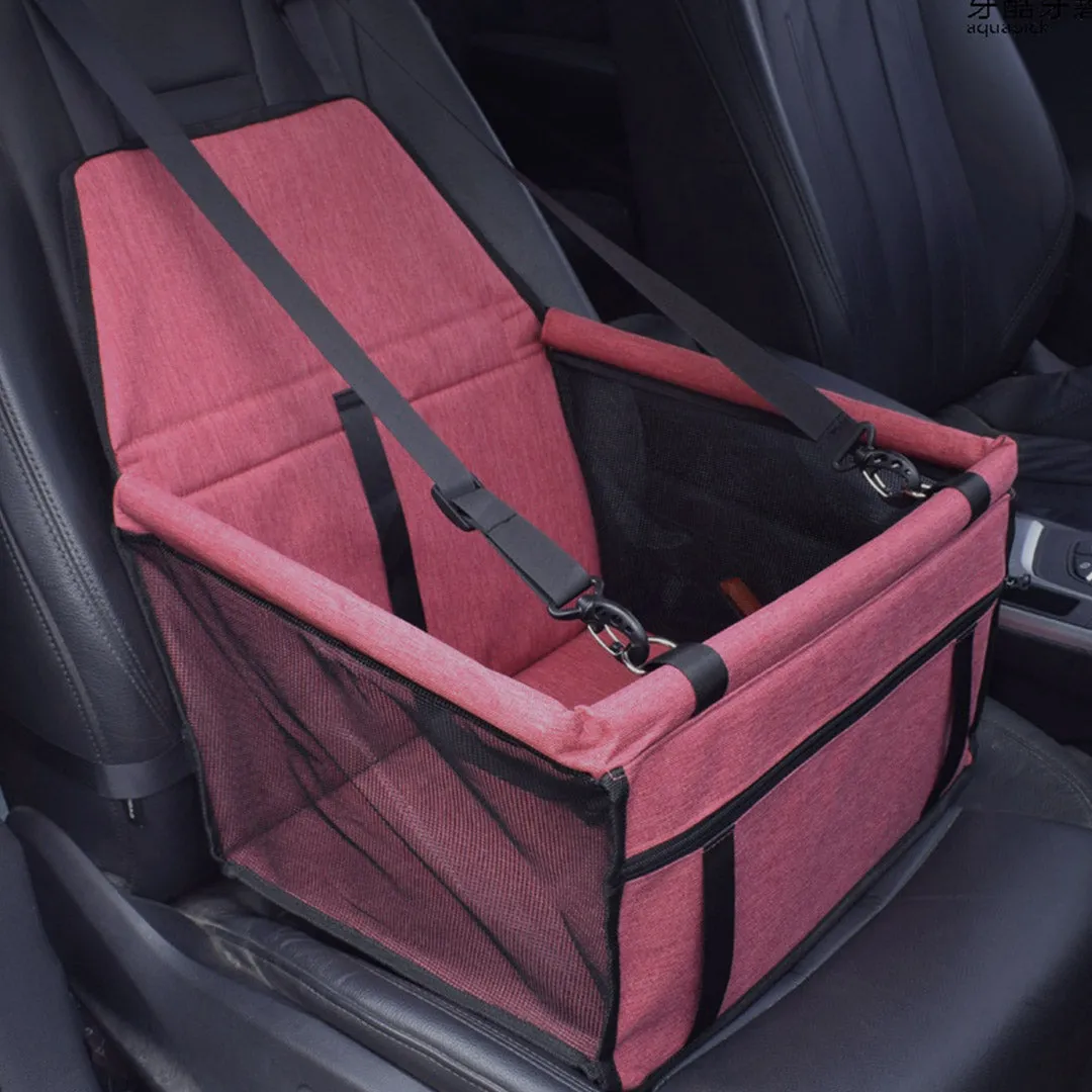 NNEAGS Waterproof Pet Booster Car Seat Breathable Mesh Safety Travel Portable Dog Carrier Bag