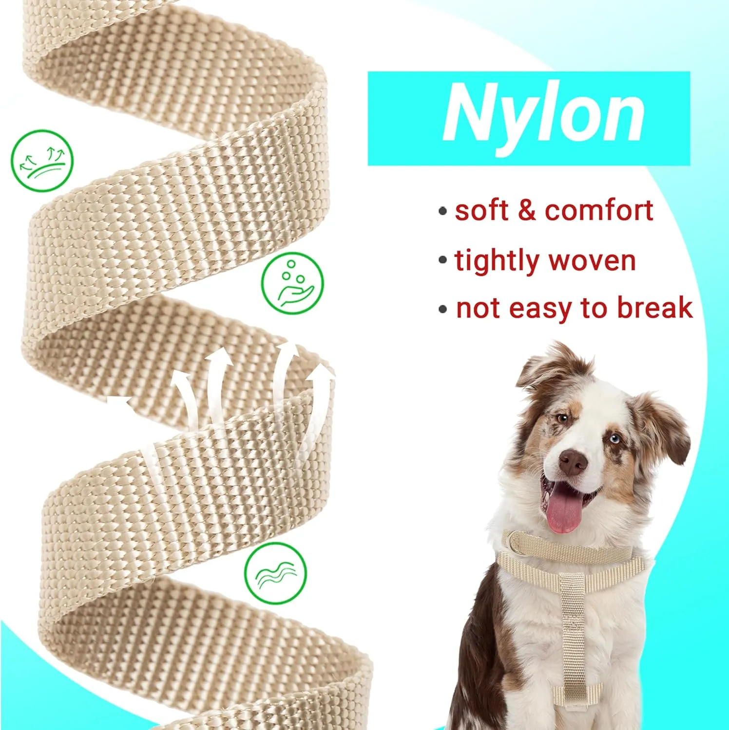 No Pull Dog Harness - Adjustable Step-in Harness & Leash Set for Small, Medium, Large Dogs - Escape Proof Soft Pet Harness for Walking, Training, Hiking, Outdoor Activities