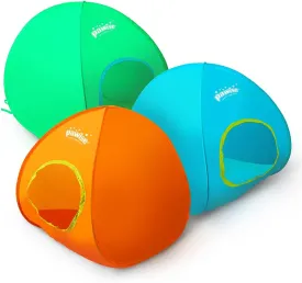 PAWISE Portable Cat Cube & Pop Up Pet Tent  Collapsible Indoor/Outdoor Cat Playpen with Carry Bag, Instant Setup Foldable Pet Tent for Small Pets(Color Random)
