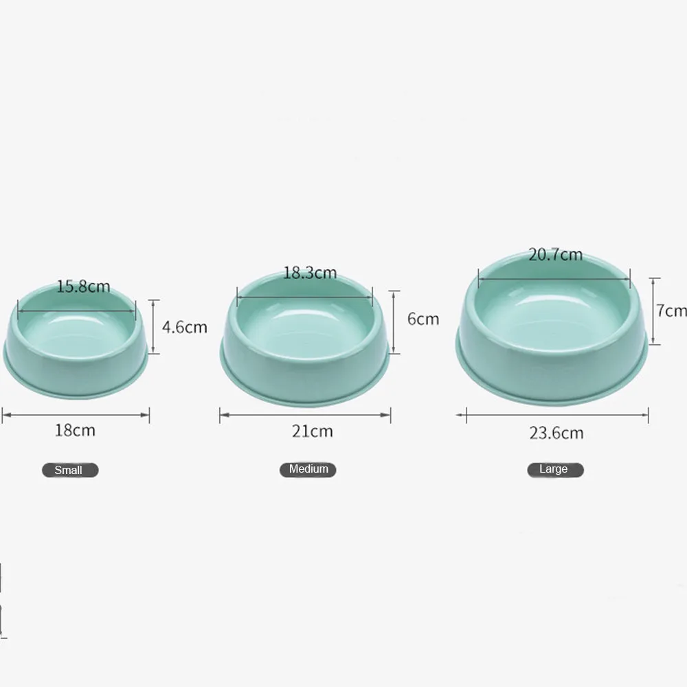 PAWS ASIA China Supplier Wholesale Cute Travel Portable Round Feeding Dog Eco Friendly Plastic Bowls Drinking