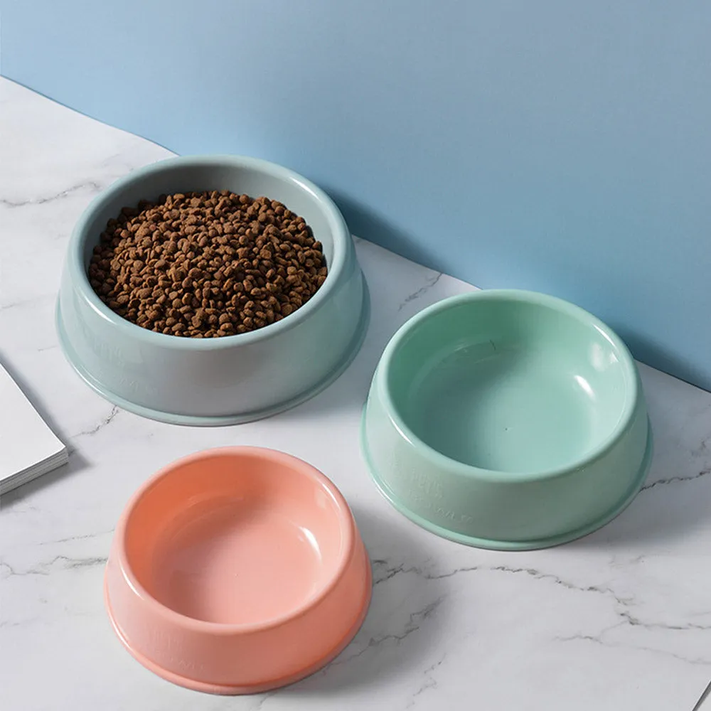 PAWS ASIA China Supplier Wholesale Cute Travel Portable Round Feeding Dog Eco Friendly Plastic Bowls Drinking