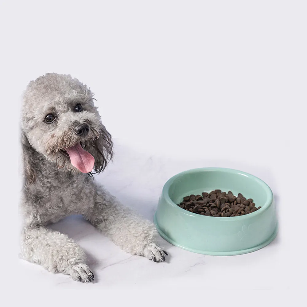 PAWS ASIA China Supplier Wholesale Cute Travel Portable Round Feeding Dog Eco Friendly Plastic Bowls Drinking